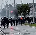 La police intevervient à Genk: des hooligans mettent le feu