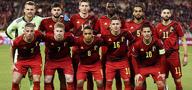 La Belgique en match amical contre la Suisse