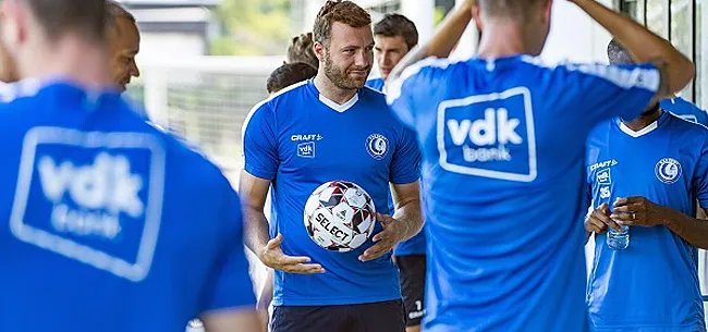 Laurent Depoitre sur le banc de Gand contre Eupen