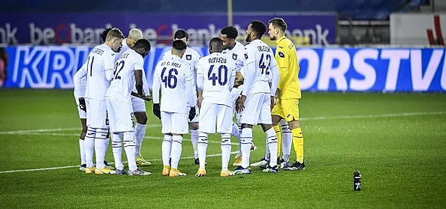 Effet d'annonce à Anderlecht: un 