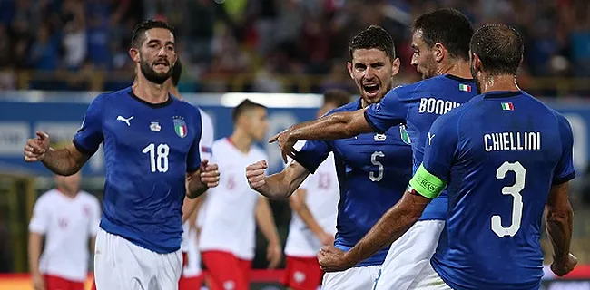 L'équipe d'Italie retrouve la Belgique