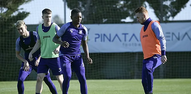 Anderlecht: Un titulaire est absent de l'entrainement