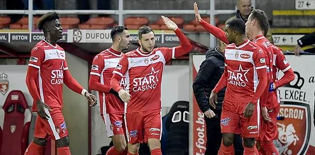 Mouscron s'impose à Courtrai et reste au contact des Playoffs I