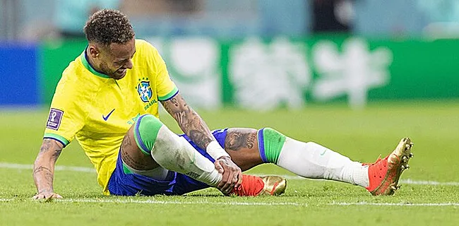 Neymar réagit à sa blessure à la cheville