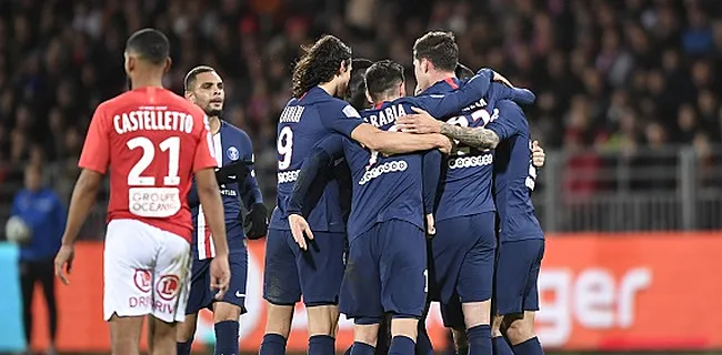 Sans Meunier, le PSG s'impose sur le fil à Brest