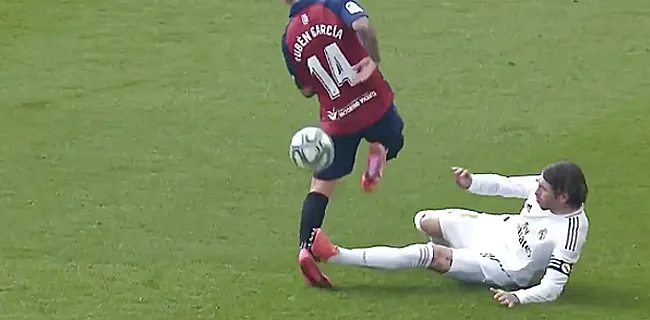 Sergio Ramos s'en sort bien après un tacle assassin 🎥